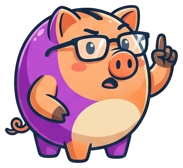 Volo Cash mascot pointing up