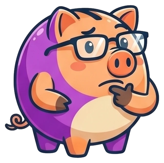 Volo Cash mascot thinking it over
